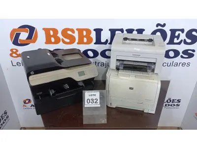 LOTE 032 - 04 IMPRESSORAS DE MARCAS E MODELOS DIVERSOS. (NO ESTADO) ATENÇÃO! FAZER A VISITAÇÃO ANTES DE ARREMATAR, NÃO SABEMOS SE FUNCIONA, LEILÃO NÃO TEM GARANTIA E NEM DEVOLUÇÃO, SUJEITO A POSSÍVEIS AVARIAS VISÍVEIS/OCULTAS E/OU AUSÊNCIA DE COMPONENTES.