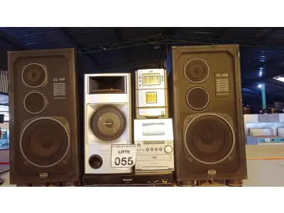 LOTE 055 - 01 APARELHO DE DVD, 01MICRO COMPONENTE SYSTEM, 01 RECEIVER SYSTEM E 03 CAIXAS DE SOM. (NO ESTADO) ATENÇÃO! FAZER A VISITAÇÃO ANTES DE ARREMATAR, NÃO SABEMOS SE FUNCIONA, LEILÃO NÃO TEM GARANTIA E NEM DEVOLUÇÃO, SUJEITO A POSSÍVEIS AVARIAS VISÍVEIS/OCULTAS E/OU AUSÊNCIA DE COMPONENTES.