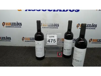 LOTE 475 - 03 GARRAFAS DE VINHO TINTO VALA REAL PORTUGUÊS SAFRA 2019 750ML. (NO ESTADO) ATENÇÃO! FAZER A VISITAÇÃO ANTES DE ARREMATAR, NÃO SABEMOS SE FUNCIONA, LEILÃO NÃO TEM GARANTIA E NEM DEVOLUÇÃO, SUJEITO A POSSÍVEIS AVARIAS VISÍVEIS/OCULTAS E/OU AUSÊNCIA DE COMPONENTES.