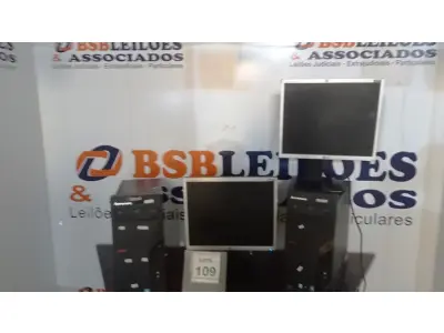 LOTE 109 - 02 CPU MARCA LENOVO E 02 MONITORES MARCA LG. (NO ESTADO) ATENÇÃO! FAZER A VISITAÇÃO ANTES DE ARREMATAR, NÃO SABEMOS SE FUNCIONA, LEILÃO NÃO TEM GARANTIA E NEM DEVOLUÇÃO, SUJEITO A POSSÍVEIS AVARIAS VISÍVEIS/OCULTAS E/OU AUSÊNCIA DE COMPONENTES.