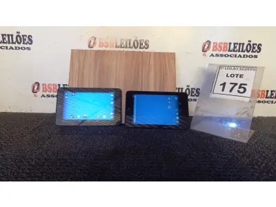 LOTE 175 - 02 TABLETS MARCA DELL. (NO ESTADO) ATENÇÃO! FAZER A VISITAÇÃO ANTES DE ARREMATAR, NÃO SABEMOS SE FUNCIONA, LEILÃO NÃO TEM GARANTIA E NEM DEVOLUÇÃO, SUJEITO A POSSÍVEIS AVARIAS VISÍVEIS/OCULTAS E/OU AUSÊNCIA DE COMPONENTES.