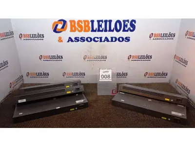 LOTE 008 - 05 SWITCH’S 24 PORTAS MARCA HP. (NO ESTADO) ATENÇÃO! FAZER A VISITAÇÃO ANTES DE ARREMATAR, NÃO SABEMOS SE FUNCIONA, LEILÃO NÃO TEM GARANTIA E NEM DEVOLUÇÃO, SUJEITO A POSSÍVEIS AVARIAS VISÍVEIS/OCULTAS E/OU AUSÊNCIA DE COMPONENTES.