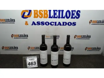 LOTE 463 - 03 GARRAFAS DE VINHO TINTO VALA REAL PORTUGUÊS SAFRA 2019 750ML. (NO ESTADO) ATENÇÃO! FAZER A VISITAÇÃO ANTES DE ARREMATAR, NÃO SABEMOS SE FUNCIONA, LEILÃO NÃO TEM GARANTIA E NEM DEVOLUÇÃO, SUJEITO A POSSÍVEIS AVARIAS VISÍVEIS/OCULTAS E/OU AUSÊNCIA DE COMPONENTES.