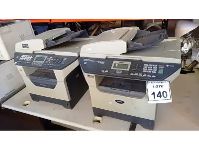 LOTE 140 - 02 IMPRESSORAS MULTIFUNCIONAIS MARCA BROTHER. (NO ESTADO) ATENÇÃO! FAZER A VISITAÇÃO ANTES DE ARREMATAR, NÃO SABEMOS SE FUNCIONA, LEILÃO NÃO TEM GARANTIA E NEM DEVOLUÇÃO, SUJEITO A POSSÍVEIS AVARIAS VISÍVEIS/OCULTAS E/OU AUSÊNCIA DE COMPONENTES.