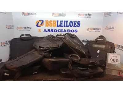 LOTE 060 - 10 BOLSAS DE NOTEBOOK. (NO ESTADO) ATENÇÃO! FAZER A VISITAÇÃO ANTES DE ARREMATAR, NÃO SABEMOS SE FUNCIONA, LEILÃO NÃO TEM GARANTIA E NEM DEVOLUÇÃO, SUJEITO A POSSÍVEIS AVARIAS VISÍVEIS/OCULTAS E/OU AUSÊNCIA DE COMPONENTES.