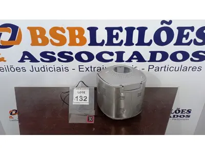 LOTE 132 - 01 MÁQUINA DE FAZER PÃO MODELO HOME BREAD MARCA ARNO. (NO ESTADO) ATENÇÃO! FAZER A VISITAÇÃO ANTES DE ARREMATAR, NÃO SABEMOS SE FUNCIONA, LEILÃO NÃO TEM GARANTIA E NEM DEVOLUÇÃO, SUJEITO A POSSÍVEIS AVARIAS VISÍVEIS/OCULTAS E/OU AUSÊNCIA DE COMPONENTES.