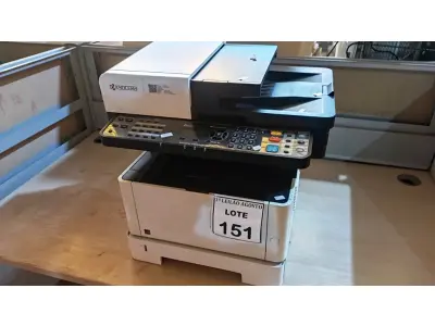 LOTE 151 - 01 IMPRESSORA KYOCERA MODELO M2040DN. (NO ESTADO) ATENÇÃO! FAZER A VISITAÇÃO ANTES DE ARREMATAR, NÃO SABEMOS SE FUNCIONA, LEILÃO NÃO TEM GARANTIA E NEM DEVOLUÇÃO, SUJEITO A POSSÍVEIS AVARIAS VISÍVEIS/OCULTAS E/OU AUSÊNCIA DE COMPONENTES.