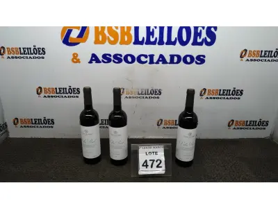 LOTE 472 - 03 GARRAFAS DE VINHO TINTO VALA REAL PORTUGUÊS SAFRA 2019 750ML. (NO ESTADO) ATENÇÃO! FAZER A VISITAÇÃO ANTES DE ARREMATAR, NÃO SABEMOS SE FUNCIONA, LEILÃO NÃO TEM GARANTIA E NEM DEVOLUÇÃO, SUJEITO A POSSÍVEIS AVARIAS VISÍVEIS/OCULTAS E/OU AUSÊNCIA DE COMPONENTES.