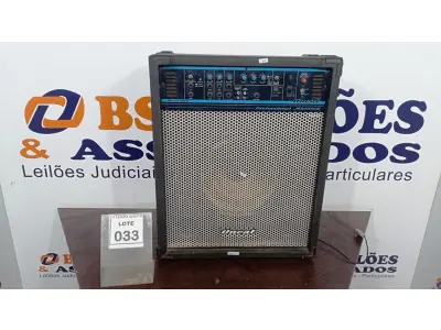 LOTE 033 - 01 CAIXA AMPLIFICADORA. (NO ESTADO) ATENÇÃO! FAZER A VISITAÇÃO ANTES DE ARREMATAR, NÃO SABEMOS SE FUNCIONA, LEILÃO NÃO TEM GARANTIA E NEM DEVOLUÇÃO, SUJEITO A POSSÍVEIS AVARIAS VISÍVEIS/OCULTAS E/OU AUSÊNCIA DE COMPONENTES.