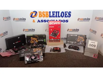 LOTE 009 - 05 PLACAS DE VÍDEOS MARCAS DIVERSAS. (NO ESTADO) ATENÇÃO! FAZER A VISITAÇÃO ANTES DE ARREMATAR, NÃO SABEMOS SE FUNCIONA, LEILÃO NÃO TEM GARANTIA E NEM DEVOLUÇÃO, SUJEITO A POSSÍVEIS AVARIAS VISÍVEIS/OCULTAS E/OU AUSÊNCIA DE COMPONENTES.