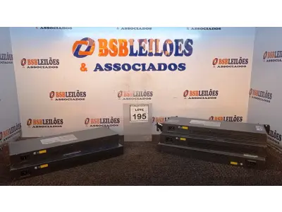 LOTE 195 - 05 SWITCH’S 24 PORTAS MARCA HP. (NO ESTADO) ATENÇÃO! FAZER A VISITAÇÃO ANTES DE ARREMATAR, NÃO SABEMOS SE FUNCIONA, LEILÃO NÃO TEM GARANTIA E NEM DEVOLUÇÃO, SUJEITO A POSSÍVEIS AVARIAS VISÍVEIS/OCULTAS E/OU AUSÊNCIA DE COMPONENTES.