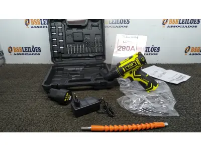 LOTE 290 - 01 PARAFUSADEIRA A BATERIA 12V 2BITS E CARREGADOR. (NO ESTADO) ATENÇÃO! FAZER A VISITAÇÃO ANTES DE ARREMATAR, NÃO SABEMOS SE FUNCIONA. LEILÃO NÃO TEM GARANTIA E NEM DEVOLUÇÃO, SUJEITO A POSSÍVEIS AVARIAS VISÍVEIS/OCULTAS E/OU AUSÊNCIA DE COMPONENTES.