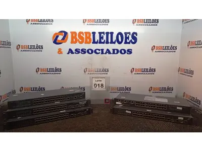 LOTE 018 - 05 SWITCH’S 24 PORTAS MARCA HP. (NO ESTADO) ATENÇÃO! FAZER A VISITAÇÃO ANTES DE ARREMATAR, NÃO SABEMOS SE FUNCIONA, LEILÃO NÃO TEM GARANTIA E NEM DEVOLUÇÃO, SUJEITO A POSSÍVEIS AVARIAS VISÍVEIS/OCULTAS E/OU AUSÊNCIA DE COMPONENTES.