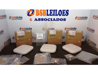 LOTE 006 - 03 ROTEADORES MARCA CISCO. (NO ESTADO) ATENÇÃO! FAZER A VISITAÇÃO ANTES DE ARREMATAR, NÃO SABEMOS SE FUNCIONA, LEILÃO NÃO TEM GARANTIA E NEM DEVOLUÇÃO, SUJEITO A POSSÍVEIS AVARIAS VISÍVEIS/OCULTAS E/OU AUSÊNCIA DE COMPONENTES.