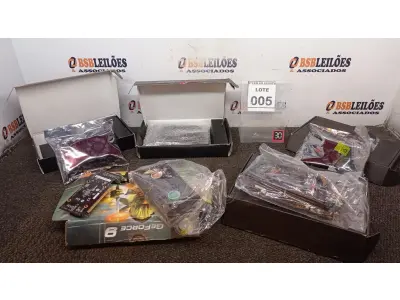 LOTE 005 - 05 PLACAS DE VÍDEO MARCAS DIVERSAS. (NO ESTADO) ATENÇÃO! FAZER A VISITAÇÃO ANTES DE ARREMATAR, NÃO SABEMOS SE FUNCIONA, LEILÃO NÃO TEM GARANTIA E NEM DEVOLUÇÃO, SUJEITO A POSSÍVEIS AVARIAS VISÍVEIS/OCULTAS E/OU AUSÊNCIA DE COMPONENTES.