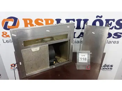 LOTE 118 - 01 COIFA 60CM MARCA CONTINENTAL. (NO ESTADO) ATENÇÃO! FAZER A VISITAÇÃO ANTES DE ARREMATAR, NÃO SABEMOS SE FUNCIONA. LEILÃO NÃO TEM GARANTIA E NEM DEVOLUÇÃO, SUJEITO A POSSÍVEIS AVARIAS VISÍVEIS/OCULTAS E/OU AUSÊNCIA DE COMPONENTES.