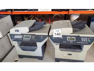 LOTE 140 - 02 IMPRESSORAS MULTIFUNCIONAIS MARCA BROTHER. (NO ESTADO) ATENÇÃO! FAZER A VISITAÇÃO ANTES DE ARREMATAR, NÃO SABEMOS SE FUNCIONA, LEILÃO NÃO TEM GARANTIA E NEM DEVOLUÇÃO, SUJEITO A POSSÍVEIS AVARIAS VISÍVEIS/OCULTAS E/OU AUSÊNCIA DE COMPONENTES.