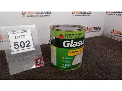 LOTE 502 - 01 TINTA DE TINTA ACRÍLICA 3,6L COR FOSCO EQUILÍBRIO MARCA GLASURIT. (NO ESTADO) ATENÇÃO! FAZER A VISITAÇÃO ANTES DE ARREMATAR, NÃO SABEMOS SE FUNCIONA. LEILÃO NÃO TEM GARANTIA E NEM DEVOLUÇÃO, SUJEITO A POSSÍVEIS AVARIAS VISÍVEIS/OCULTAS E/OU AUSÊNCIA DE COMPONENTES.