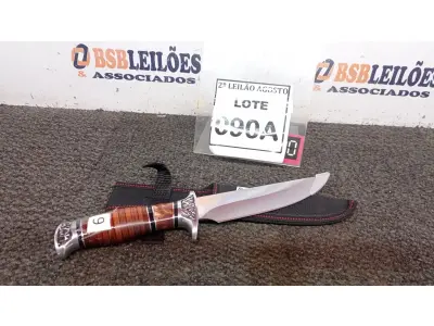 LOTE 090 - 01 FACA IMPORTADA 29CM GUARDA E POMO EM ALUMÍNIO BAINHA DE NYLON. (NO ESTADO) ATENÇÃO! FAZER A VISITAÇÃO ANTES DE ARREMATAR, NÃO SABEMOS SE FUNCIONA. LEILÃO NÃO TEM GARANTIA E NEM DEVOLUÇÃO, SUJEITO A POSSÍVEIS AVARIAS VISÍVEIS/OCULTAS E/OU AUSÊNCIA DE COMPONENTES.