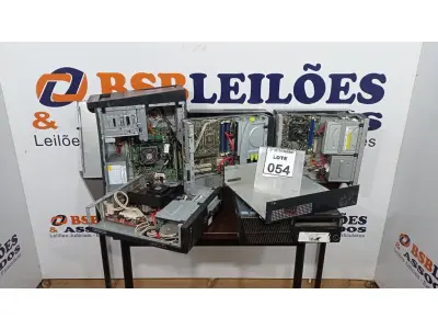 LOTE 054 - 05 CPU’S MARCAS E MODELOS DIVERSOS. (NO ESTADO) ATENÇÃO! FAZER A VISITAÇÃO ANTES DE ARREMATAR, NÃO SABEMOS SE FUNCIONA, LEILÃO NÃO TEM GARANTIA E NEM DEVOLUÇÃO, SUJEITO A POSSÍVEIS AVARIAS VISÍVEIS/OCULTAS E/OU AUSÊNCIA DE COMPONENTES.