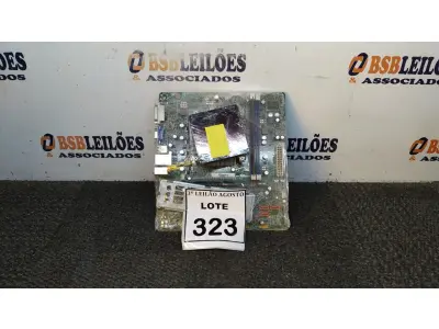 LOTE 323 - 01 PLACA MÃE I3 3° GERAÇÃO 2G RAM. (NO ESTADO) ATENÇÃO! FAZER A VISITAÇÃO ANTES DE ARREMATAR, NÃO SABEMOS SE FUNCIONA, LEILÃO NÃO TEM GARANTIA E NEM DEVOLUÇÃO, SUJEITO A POSSÍVEIS AVARIAS VISÍVEIS/OCULTAS E/OU AUSÊNCIA DE COMPONENTES.