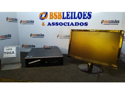 LOTE 195 - 01 CPU CORE 2 QUAD, 2G, HD 500 E 01 MONITOR LENOVO. (NO ESTADO) ATENÇÃO! FAZER A VISITAÇÃO ANTES DE ARREMATAR, NÃO SABEMOS SE FUNCIONA, LEILÃO NÃO TEM GARANTIA E NEM DEVOLUÇÃO, SUJEITO A POSSÍVEIS AVARIAS VISÍVEIS/OCULTAS E/OU AUSÊNCIA DE COMPONENTES.