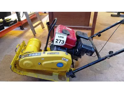 LOTE 273 - 01 COMPACTADORA DE SOLO MARCA BRANCO. (NO ESTADO) ATENÇÃO! FAZER A VISITAÇÃO ANTES DE ARREMATAR, NÃO SABEMOS SE FUNCIONA, LEILÃO NÃO TEM GARANTIA E NEM DEVOLUÇÃO, SUJEITO A POSSÍVEIS AVARIAS VISÍVEIS/OCULTAS E/OU AUSÊNCIA DE COMPONENTES.