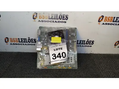 LOTE 340 - 01 PLACA MÃE I3 3° GERAÇÃO 2G RAM. (NO ESTADO) ATENÇÃO! FAZER A VISITAÇÃO ANTES DE ARREMATAR, NÃO SABEMOS SE FUNCIONA, LEILÃO NÃO TEM GARANTIA E NEM DEVOLUÇÃO, SUJEITO A POSSÍVEIS AVARIAS VISÍVEIS/OCULTAS E/OU AUSÊNCIA DE COMPONENTES.