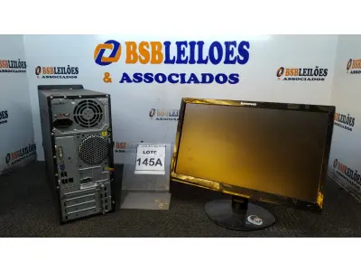 LOTE 145 - 01 CPU I3 3° GERAÇÃO, 2G, HD 500 E 01 MONITOR LENOVO. (NO ESTADO) ATENÇÃO! FAZER A VISITAÇÃO ANTES DE ARREMATAR, NÃO SABEMOS SE FUNCIONA, LEILÃO NÃO TEM GARANTIA E NEM DEVOLUÇÃO, SUJEITO A POSSÍVEIS AVARIAS VISÍVEIS/OCULTAS E/OU AUSÊNCIA DE COMPONENTES.