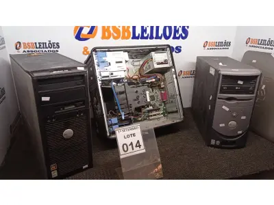 LOTE 014 - 03 CPU’S DELL MODELOS DIVERSOS E 02 MODENS. (NO ESTADO) ATENÇÃO! FAZER A VISITAÇÃO ANTES DE ARREMATAR, NÃO SABEMOS SE FUNCIONA, LEILÃO NÃO TEM GARANTIA E NEM DEVOLUÇÃO, SUJEITO A POSSÍVEIS AVARIAS VISÍVEIS/OCULTAS E/OU AUSÊNCIA DE COMPONENTES.