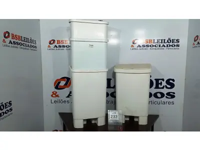 LOTE 233 - 04 LIXEIRAS (NO ESTADO) ATENÇÃO! FAZER A VISITAÇÃO ANTES DE ARREMATAR, NÃO SABEMOS SE FUNCIONA, LEILÃO NÃO TEM GARANTIA E NEM DEVOLUÇÃO, SUJEITO A POSSÍVEIS AVARIAS VISÍVEIS/OCULTAS E/OU AUSÊNCIA DE COMPONENTES.