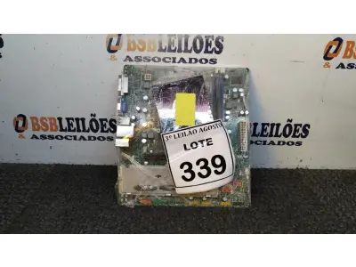 LOTE 339 - 01 PLACA MÃE I3 3° GERAÇÃO 2G RAM. (NO ESTADO) ATENÇÃO! FAZER A VISITAÇÃO ANTES DE ARREMATAR, NÃO SABEMOS SE FUNCIONA, LEILÃO NÃO TEM GARANTIA E NEM DEVOLUÇÃO, SUJEITO A POSSÍVEIS AVARIAS VISÍVEIS/OCULTAS E/OU AUSÊNCIA DE COMPONENTES.