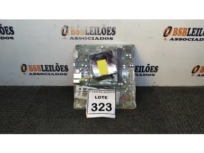 LOTE 323 - 01 PLACA MÃE I3 3° GERAÇÃO 2G RAM. (NO ESTADO) ATENÇÃO! FAZER A VISITAÇÃO ANTES DE ARREMATAR, NÃO SABEMOS SE FUNCIONA, LEILÃO NÃO TEM GARANTIA E NEM DEVOLUÇÃO, SUJEITO A POSSÍVEIS AVARIAS VISÍVEIS/OCULTAS E/OU AUSÊNCIA DE COMPONENTES.