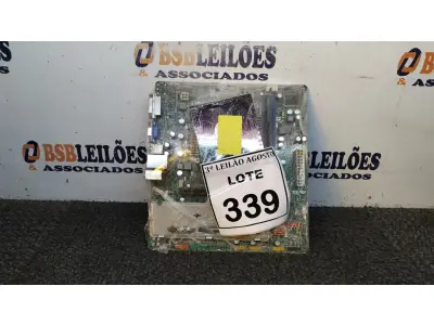 LOTE 339 - 01 PLACA MÃE I3 3° GERAÇÃO 2G RAM. (NO ESTADO) ATENÇÃO! FAZER A VISITAÇÃO ANTES DE ARREMATAR, NÃO SABEMOS SE FUNCIONA, LEILÃO NÃO TEM GARANTIA E NEM DEVOLUÇÃO, SUJEITO A POSSÍVEIS AVARIAS VISÍVEIS/OCULTAS E/OU AUSÊNCIA DE COMPONENTES.