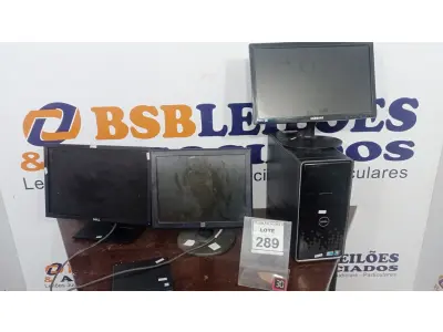 LOTE 289 - 02 MONITORES DE MARCAS VARIADAS, 01 CPU, 01 MINI CPU E 01 MONITOR TOUCHSCREEN MARCA ELO. (NO ESTADO) ATENÇÃO! FAZER A VISITAÇÃO ANTES DE ARREMATAR, NÃO SABEMOS SE FUNCIONA, LEILÃO NÃO TEM 270GARANTIA E NEM DEVOLUÇÃO, SUJEITO A POSSÍVEIS AVARIAS VISÍVEIS/OCULTAS E/OU AUSÊNCIA DE COMPONENTES.