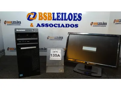 LOTE 135 - 01 CPU I3 3° GERAÇÃO, 2G, HD 500 E 01 MONITOR HP. (NO ESTADO) ATENÇÃO! FAZER A VISITAÇÃO ANTES DE ARREMATAR, NÃO SABEMOS SE FUNCIONA, LEILÃO NÃO TEM GARANTIA E NEM DEVOLUÇÃO, SUJEITO A POSSÍVEIS AVARIAS VISÍVEIS/OCULTAS E/OU AUSÊNCIA DE COMPONENTES.