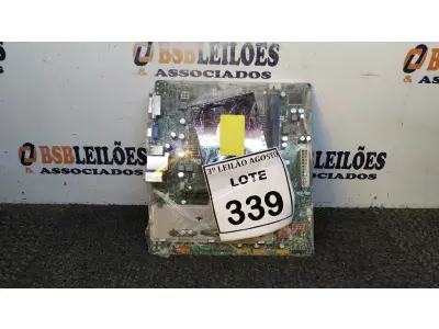 LOTE 339 - 01 PLACA MÃE I3 3° GERAÇÃO 2G RAM. (NO ESTADO) ATENÇÃO! FAZER A VISITAÇÃO ANTES DE ARREMATAR, NÃO SABEMOS SE FUNCIONA, LEILÃO NÃO TEM GARANTIA E NEM DEVOLUÇÃO, SUJEITO A POSSÍVEIS AVARIAS VISÍVEIS/OCULTAS E/OU AUSÊNCIA DE COMPONENTES.