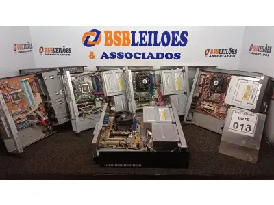 LOTE 013 - 05 CPU’S MARCAS E MODELOS DIVERSOS. (NO ESTADO) ATENÇÃO! FAZER A VISITAÇÃO ANTES DE ARREMATAR, NÃO SABEMOS SE FUNCIONA, LEILÃO NÃO TEM GARANTIA E NEM DEVOLUÇÃO, SUJEITO A POSSÍVEIS AVARIAS VISÍVEIS/OCULTAS E/OU AUSÊNCIA DE COMPONENTES.