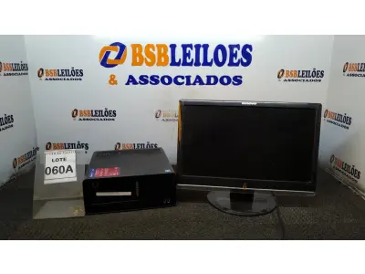 LOTE 060 - 01 CPU CELEROW J180 2G E 01 MONITOR LENOVO (NO ESTADO) ATENÇÃO! FAZER A VISITAÇÃO ANTES DE ARREMATAR, NÃO SABEMOS SE FUNCIONA, LEILÃO NÃO TEM GARANTIA E NEM DEVOLUÇÃO, SUJEITO A POSSÍVEIS AVARIAS VISÍVEIS/OCULTAS E/OU AUSÊNCIA DE COMPONENTES.