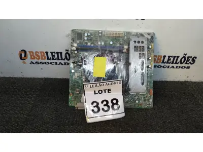 LOTE 338 - 01 PLACA MÃE I3 3° GERAÇÃO 2G RAM. (NO ESTADO) ATENÇÃO! FAZER A VISITAÇÃO ANTES DE ARREMATAR, NÃO SABEMOS SE FUNCIONA, LEILÃO NÃO TEM GARANTIA E NEM DEVOLUÇÃO, SUJEITO A POSSÍVEIS AVARIAS VISÍVEIS/OCULTAS E/OU AUSÊNCIA DE COMPONENTES.