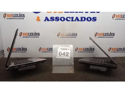 LOTE 042 - 02 NOTEBOOKS PARA RETIRADA DE PEÇAS. (NO ESTADO) ATENÇÃO! FAZER A VISITAÇÃO ANTES DE ARREMATAR, NÃO SABEMOS SE FUNCIONA, LEILÃO NÃO TEM GARANTIA E NEM DEVOLUÇÃO, SUJEITO A POSSÍVEIS AVARIAS VISÍVEIS/OCULTAS E/OU AUSÊNCIA DE COMPONENTES.