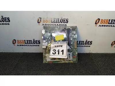 LOTE 311 - 01 PLACA MÃE I3 3° GERAÇÃO 2G RAM. (NO ESTADO) ATENÇÃO! FAZER A VISITAÇÃO ANTES DE ARREMATAR, NÃO SABEMOS SE FUNCIONA, LEILÃO NÃO TEM GARANTIA E NEM DEVOLUÇÃO, SUJEITO A POSSÍVEIS AVARIAS VISÍVEIS/OCULTAS E/OU AUSÊNCIA DE COMPONENTES.