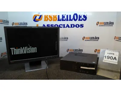 LOTE 190 - 01 CPU I3 6°GERAÇÃO, DDR4, 4G, HD 500 E 01 MONITOR LENOVO. (NO ESTADO) ATENÇÃO! FAZER A VISITAÇÃO ANTES DE ARREMATAR, NÃO SABEMOS SE FUNCIONA, LEILÃO NÃO TEM GARANTIA E NEM DEVOLUÇÃO, SUJEITO A POSSÍVEIS AVARIAS VISÍVEIS/OCULTAS E/OU AUSÊNCIA DE COMPONENTES.