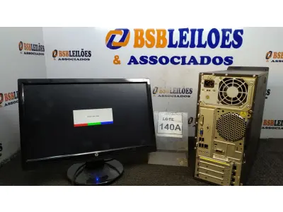 LOTE 140 - 01 CPU I3 3° GERAÇÃO, 2G, HD 500 E 01 MONITOR HP. (NO ESTADO) ATENÇÃO! FAZER A VISITAÇÃO ANTES DE ARREMATAR, NÃO SABEMOS SE FUNCIONA, LEILÃO NÃO TEM GARANTIA E NEM DEVOLUÇÃO, SUJEITO A POSSÍVEIS AVARIAS VISÍVEIS/OCULTAS E/OU AUSÊNCIA DE COMPONENTES.