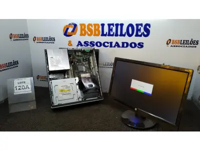LOTE 120 - 01 CPU CORE 2 QUAD, 2G, HD 500 E 01 MONITOR HP. (NO ESTADO) ATENÇÃO! FAZER A VISITAÇÃO ANTES DE ARREMATAR, NÃO SABEMOS SE FUNCIONA, LEILÃO NÃO TEM GARANTIA E NEM DEVOLUÇÃO, SUJEITO A POSSÍVEIS AVARIAS VISÍVEIS/OCULTAS E/OU AUSÊNCIA DE COMPONENTES.