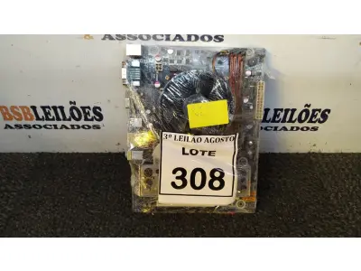 LOTE 308 - 01 PLACA MÃE I5 4° GERAÇÃO 4G RAM. (NO ESTADO) ATENÇÃO! FAZER A VISITAÇÃO ANTES DE ARREMATAR, NÃO SABEMOS SE FUNCIONA, LEILÃO NÃO TEM GARANTIA E NEM DEVOLUÇÃO, SUJEITO A POSSÍVEIS AVARIAS VISÍVEIS/OCULTAS E/OU AUSÊNCIA DE COMPONENTES.