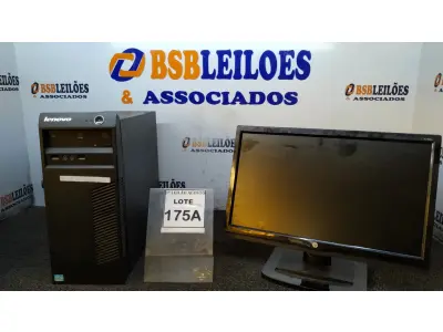 LOTE 175 - 01 CPU I3 3° GERAÇÃO, 2G, HD 500 E 01 MONITOR HP. (NO ESTADO) ATENÇÃO! FAZER A VISITAÇÃO ANTES DE ARREMATAR, NÃO SABEMOS SE FUNCIONA, LEILÃO NÃO TEM GARANTIA E NEM DEVOLUÇÃO, SUJEITO A POSSÍVEIS AVARIAS VISÍVEIS/OCULTAS E/OU AUSÊNCIA DE COMPONENTES.