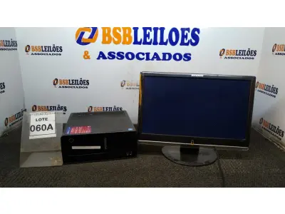 LOTE 060 - 01 CPU CELEROW J180 2G E 01 MONITOR LENOVO (NO ESTADO) ATENÇÃO! FAZER A VISITAÇÃO ANTES DE ARREMATAR, NÃO SABEMOS SE FUNCIONA, LEILÃO NÃO TEM GARANTIA E NEM DEVOLUÇÃO, SUJEITO A POSSÍVEIS AVARIAS VISÍVEIS/OCULTAS E/OU AUSÊNCIA DE COMPONENTES.