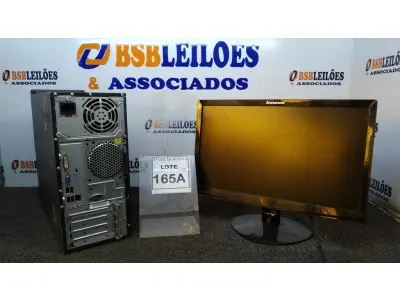 LOTE 165 - 01 CPU I3 3° GERAÇÃO, 2G, HD 500 E 01 MONITOR LENOVO. (NO ESTADO) ATENÇÃO! FAZER A VISITAÇÃO ANTES DE ARREMATAR, NÃO SABEMOS SE FUNCIONA, LEILÃO NÃO TEM GARANTIA E NEM DEVOLUÇÃO, SUJEITO A POSSÍVEIS AVARIAS VISÍVEIS/OCULTAS E/OU AUSÊNCIA DE COMPONENTES.