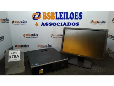 LOTE 075 - 01 CPU I5 2°GERAÇÃO, 2G E 01 MONITOR DELL. (NO ESTADO) ATENÇÃO! FAZER A VISITAÇÃO ANTES DE ARREMATAR, NÃO SABEMOS SE FUNCIONA, LEILÃO NÃO TEM GARANTIA E NEM DEVOLUÇÃO, SUJEITO A POSSÍVEIS AVARIAS VISÍVEIS/OCULTAS E/OU AUSÊNCIA DE COMPONENTES.